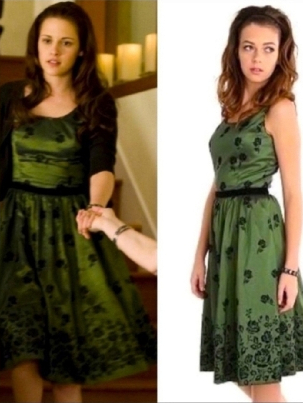 Rare NECA Twilight Saga Bella Swan Birthday Dress Green Floral XL EUC